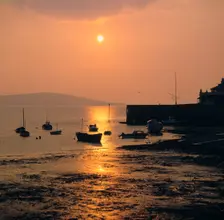Sunset, Weston-Super-Mare, Somerset. Creator: Peter Thompson
