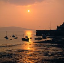 Sunset, Weston-Super-Mare, Somerset. Creator: Peter Thompson