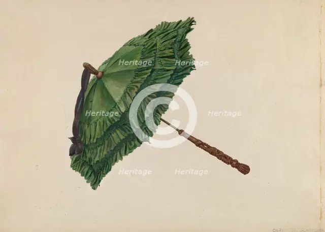 Sunshade, 1935/1942. Creator: Christabel Scrymser.