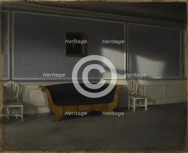 Sunshine in the Drawing Room III, 1905. Creator: Hammershøi, Vilhelm (1864-1916).