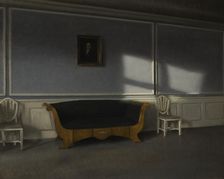 Sunshine in the Drawingroom III, late 19th-early 20th century. Creator: Vilhelm Hammershoi