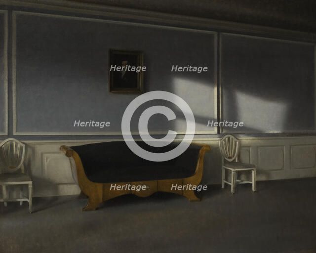 Sunshine in the Drawingroom III, late 19th-early 20th century. Creator: Vilhelm Hammershoi.