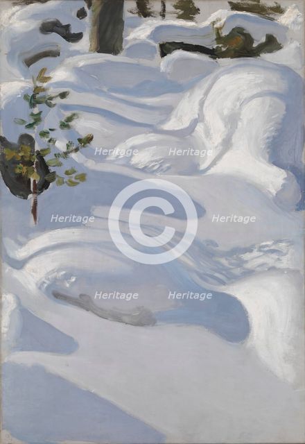 Sunshine on Snow, 1906. Creator: Akseli Gallen-Kallela.