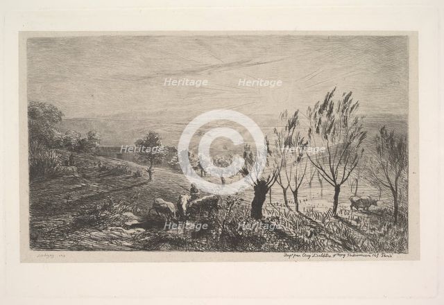 Sunrise, 1850. Creator: Charles Francois Daubigny.