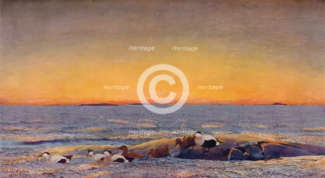 'Sunrise', 1896. Artist: Bruno Liljefors.