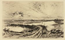 Sunrise, The Pond, East Hampton, 1883. Creator: Thomas Moran