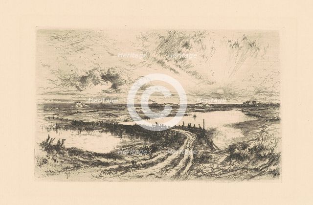 Sunrise?The Pond, Easthampton, Long Island, 1881. Creator: Thomas Moran.