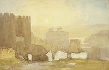 Sunrise, Conway Castle, 1830. Creator: David Cox the elder
