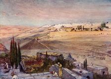 Sunrise from the Mount of Olives 1902. Creator: John Fulleylove
