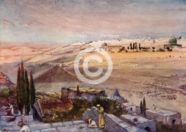 'Sunrise from the Mount of Olives', 1902. Creator: John Fulleylove.