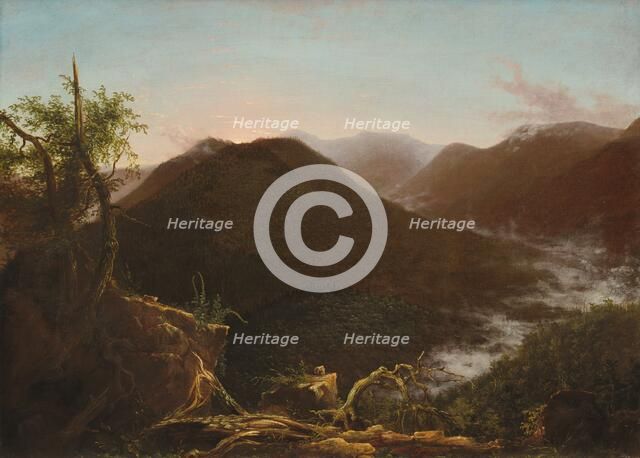 Sunrise in the Catskills, 1826. Creator: Thomas Cole.