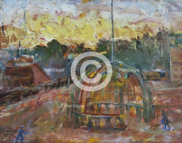 Sunrise in Södertälje, 1892. Creator: Vilhelmina Carlson.