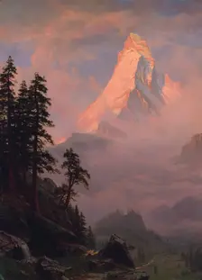 Sunrise on the Matterhorn, after 1875. Creator: Albert Bierstadt