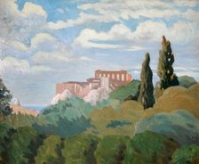 Sunrise On The Parthenon, Athens, 1933. Creator: Prince Nicholas of Greece and Denmark