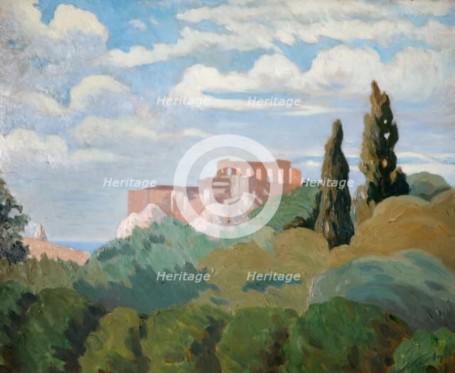 Sunrise On The Parthenon, Athens, 1933. Creator: Prince Nicholas of Greece and Denmark.