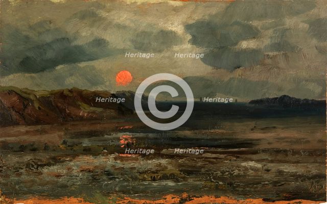 Sunrise over Fishing Waters--Maine, ca. 1880. Creator: William E. Norton.