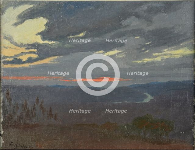 Sunrise over the Arno, 1898. Creator: Dulac, Charles-Marie (1865-1898).