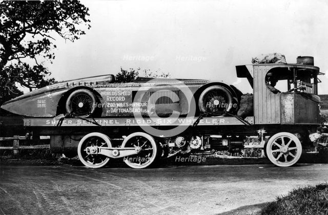 Super Sentinel truck with the Sunbeam 1000hp land speed record breaker. Creator: Unknown.