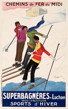 Superbagnères - Luchon. Sports d'hiver, 1929. Creator: Cappiello, Leonetto (1875-1942)