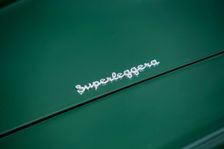 Superleggera logo on a 1961 Aston Martin DB4 GT previously owned by Donald Campbell. Creator: Unknown