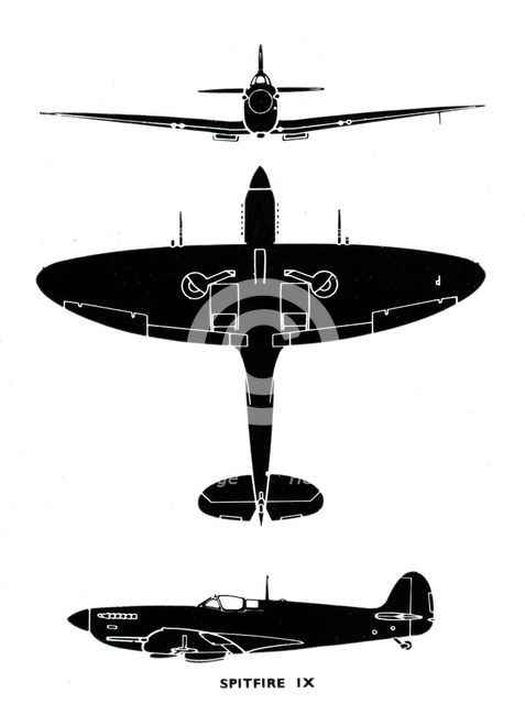 Supermarine Spitfire Mk IX, 1941. Artist: Unknown