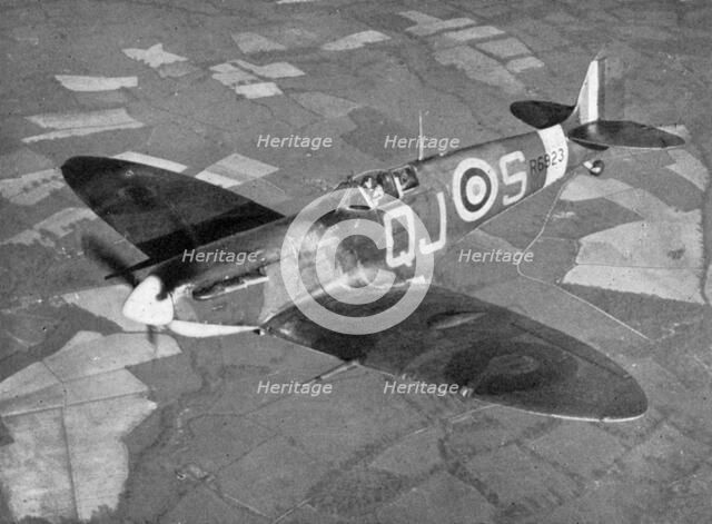 Supermarine Spitfire Mk Vb, 1941. Artist: Chas Brown