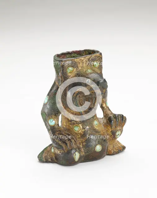 Support in the form of a bear, Han dynasty, 206 BCE-220 CE. Creator: Unknown.