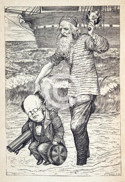 Supporting each man on the top of the tide' pub.1876. Creator: Henry Holiday (1839 - 1927).