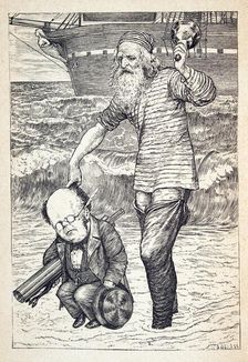 Supporting each man on the top of the tide pub.1876. Creator: Henry Holiday (1839 - 1927)