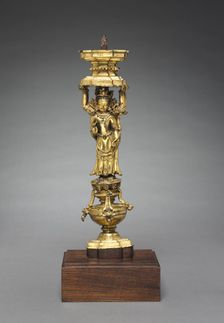 Supports with Addorsed Figures, 1400s. Creator: Unknown