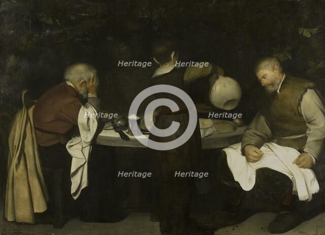 Supper at Emmaus, 1620-1680. Creator: Anon.