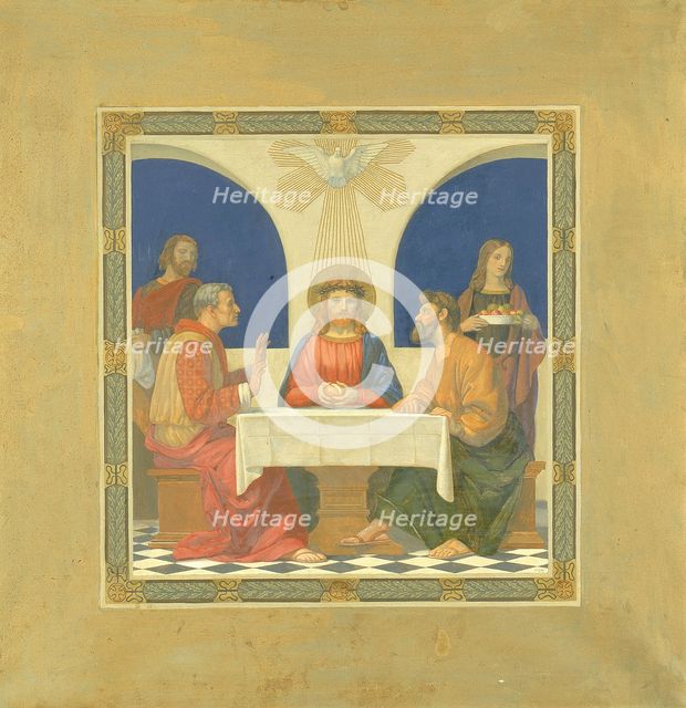 Supper at Emmaus, 1915-1925. Creator: H. Siddons Mowbray.