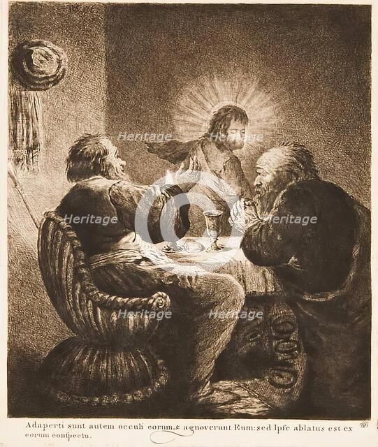 Supper at Emmaus, c1760s-1780s Creator: William Baillie.