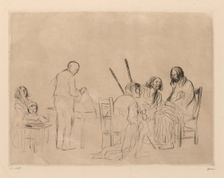 Supper at Emmaus. Creator: Jean Louis Forain (French, 1852-1931)