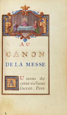 Supper at Emmaus; Prayers of the Mass, about 1720-1730. Creator: Jean Pierre Rousselet