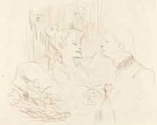 Supper in London (Souper à Londres), 1896. Creator: Henri de Toulouse-Lautrec