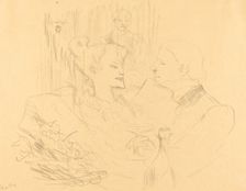 Supper in London (Souper à Londres), 1896. Creator: Henri de Toulouse-Lautrec