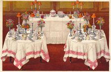 Supper Tables with Buffet c1907. Creator: Unknown