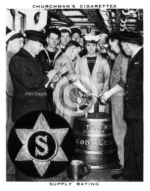 Supply Rating, 1937.Artist: WA & AC Churchman