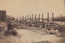 Supply Steamers at Nashville, Tennessee, 1862. Creator: Rodney Poole