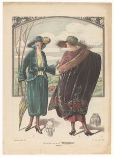 Supplement au No. The "La Mode National" Paris, Nos. 3 and 4, c.1908-c.1910. Creator: Anon