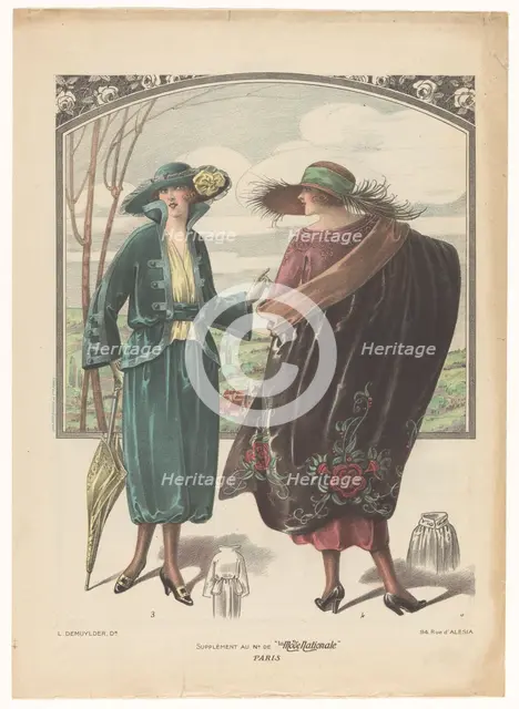 Supplement au No. The "La Mode National" Paris, Nos. 3 and 4, c.1908-c.1910. Creator: Anon.