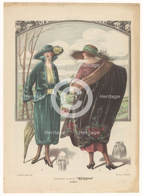 Supplement au No. The "La Mode National" Paris, Nos. 3 and 4, c.1908-c.1910. Creator: Anon.