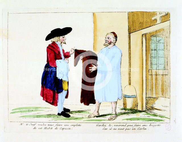 Suppression of religious orders during the French Revolution, late 18th century. Artist: Unknown