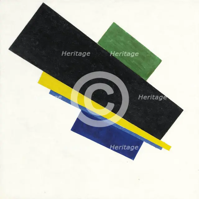 Suprematism, 18th Construction, 1915. Artist: Malevich, Kasimir Severinovich (1878-1935)