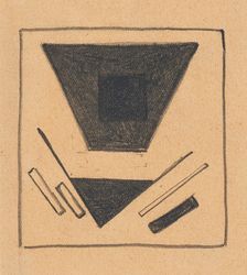 Suprematist Composition: Projected Plane, 1915. Creator: Malevich, Kasimir Severinovich (1878-1935)