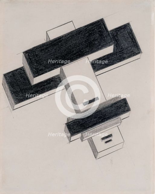 Suprematist Cross Architecton, 1926.