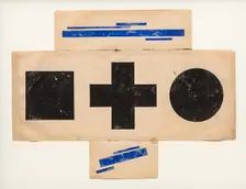 Suprematist Pattern, ca 1921. Artist: Chashnik, Ilya Grigoryevich (1902-1929)