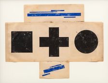 Suprematist Pattern, ca 1921. Artist: Chashnik, Ilya Grigoryevich (1902-1929)