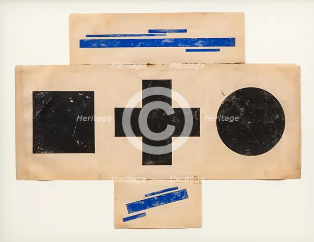 Suprematist Pattern, ca 1921. Artist: Chashnik, Ilya Grigoryevich (1902-1929)